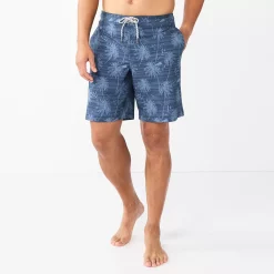 Men's Sonoma Goods For Life® E-Board Swim Trunks -Outdoor Clothing Sales 5162513 Nautical Palm