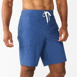 Men's Sonoma Goods For Life® E-Board Swim Trunks -Outdoor Clothing Sales 5162513 Optic Wave