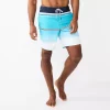 Men's Sonoma Goods For Life® E-Board Swim Trunks 2 Men's Sonoma Goods For Life® E-Board Swim Trunks -Outdoor Clothing Sales 5162513 Teal Stripe
