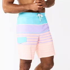 Men's Sonoma Goods For Life® E-Board Swim Trunks -Outdoor Clothing Sales 5162513 Wylam Stripe