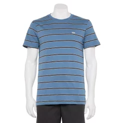 Men's Vans Stump Stripe Tee -Outdoor Clothing Sales 5163439 Captains Blue