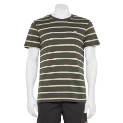 Men's Vans Stump Stripe Tee -Outdoor Clothing Sales 5163439 Ranger Green