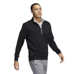 Men's adidas Regular-Fit Performance Quarter-Zip Golf Pullover Top -Outdoor Clothing Sales 5166670 ALT2