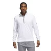 Men's adidas Regular-Fit Performance Quarter-Zip Golf Pullover Top -Outdoor Clothing Sales 5166670 White