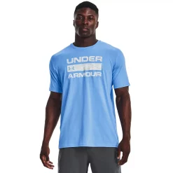 Men's Under Armour Stacked Logo Tee -Outdoor Clothing Sales 5169692 New Carolina Blue