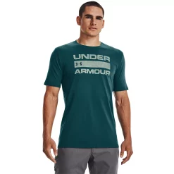 Men's Under Armour Stacked Logo Tee -Outdoor Clothing Sales 5169692 Tourmaline Teal