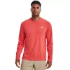 Men's Under Armour Drift Tide UA Tech™ Knit Crewneck Tee -Outdoor Clothing Sales 5175374 Venom Red