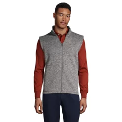 Men's Lands' End Sweater Fleece Vest -Outdoor Clothing Sales 5177484 Arctic Gray Heather