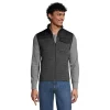 Men's Lands' End Hybrid Fleece Vest -Outdoor Clothing Sales 5177485 Dk Charcoal Heather