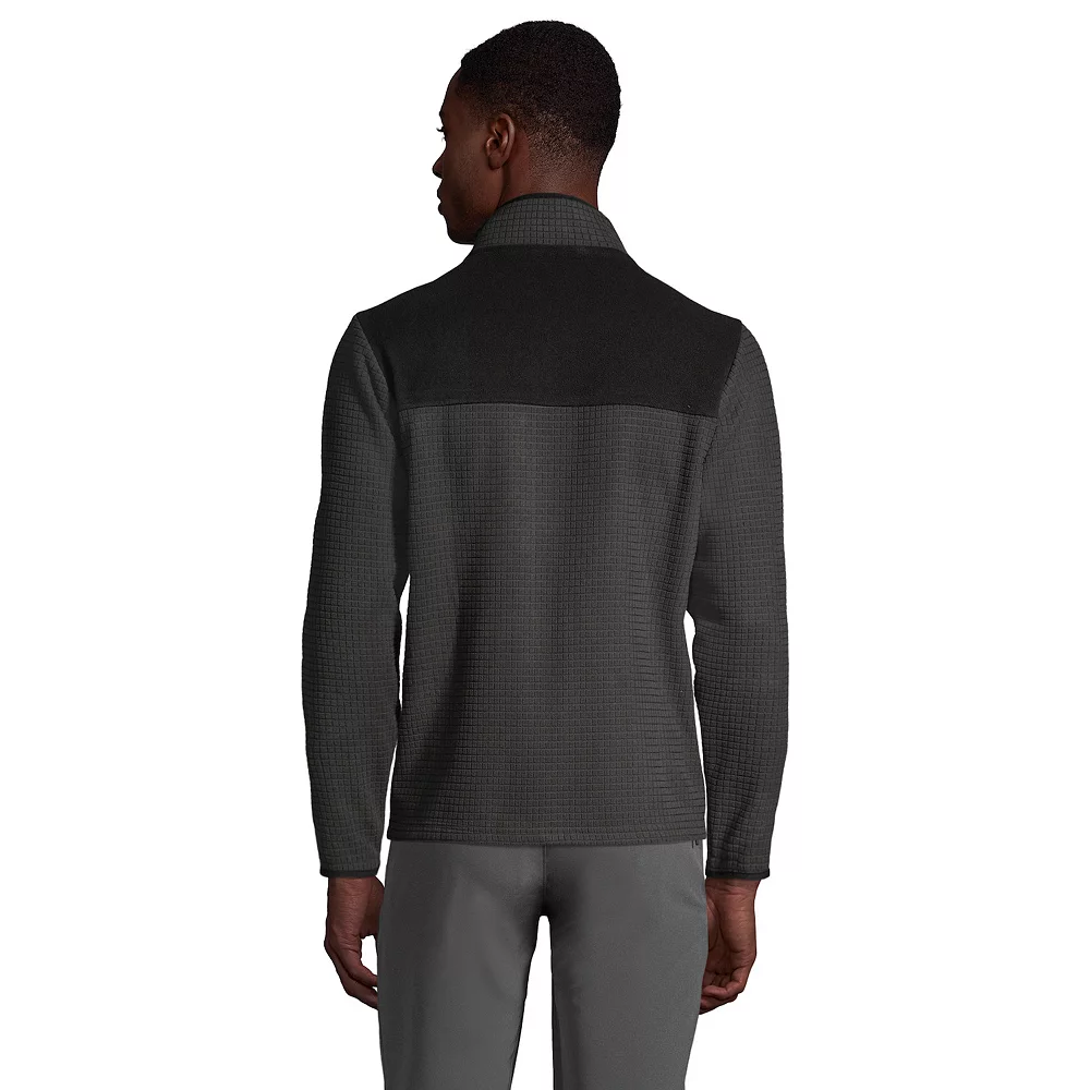 Men's Lands' End Full-Zip Grid Fleece Jacket 5 Men's Lands' End Full-Zip Grid Fleece Jacket - Image 3