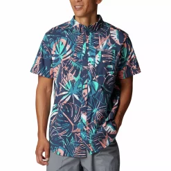Rapid Rivers™ Printed Short Sleeve Shirt -Outdoor Clothing Sales 5182232 Dark Palms