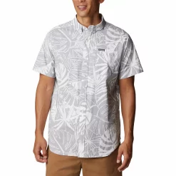 Rapid Rivers™ Printed Short Sleeve Shirt -Outdoor Clothing Sales 5182232 Grey Palms