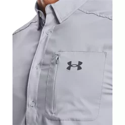 Men's Under Armour Drift Tide 2.0 Fitted Performance Button-Down Shirt -Outdoor Clothing Sales 5185858 ALT2