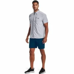 Men's Under Armour Drift Tide 2.0 Fitted Performance Button-Down Shirt -Outdoor Clothing Sales 5185858 ALT6