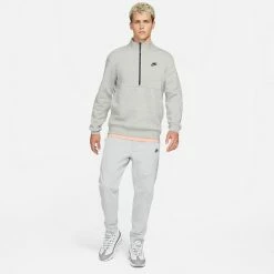 Men's Nike Club Quarter Zip Pullover -Outdoor Clothing Sales 5189538 ALT2