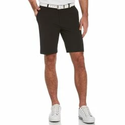 Men's Grand Slam Regular-Fit Performance Stretch Flat-Front Golf Shorts -Outdoor Clothing Sales 5189827 Black Heather