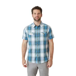 Men's Eddie Bauer Mountain Regular-Fit Performance Button-Down Shirt -Outdoor Clothing Sales 5190611 Chambray