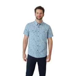 Men's Eddie Bauer Mountain Regular-Fit Performance Button-Down Shirt -Outdoor Clothing Sales 5190611 City Lights