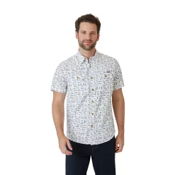 Men's Eddie Bauer Mountain Regular-Fit Performance Button-Down Shirt -Outdoor Clothing Sales 5190611 White