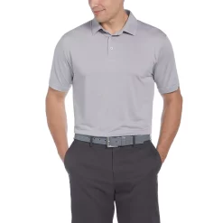 Men's Grand Slam Regular-Fit Birdseye Textured Performance Golf Polo -Outdoor Clothing Sales 5204803 Bright White