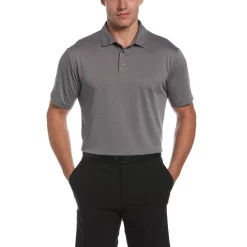 Men's Grand Slam Regular-Fit Birdseye Textured Performance Golf Polo -Outdoor Clothing Sales 5204803 Caviar