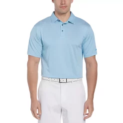 Men's Grand Slam Regular-Fit Birdseye Textured Performance Golf Polo -Outdoor Clothing Sales 5204803 Horizon Blue