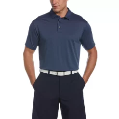 Men's Grand Slam Regular-Fit Birdseye Textured Performance Golf Polo -Outdoor Clothing Sales 5204803 Peacoat