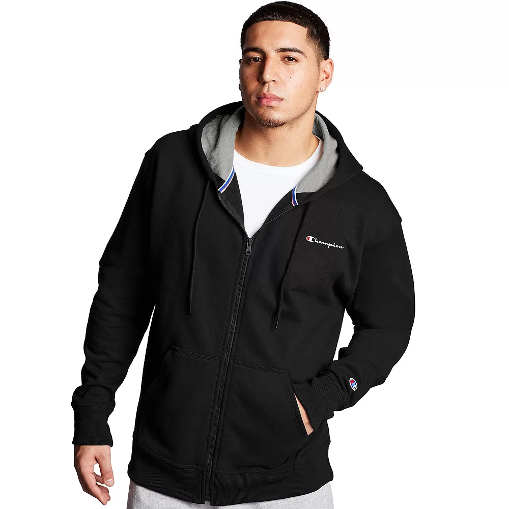 Men's Champion® Powerblend Fleece Full-Zip Hoodie 3 Men's Champion® Powerblend Fleece Full-Zip Hoodie