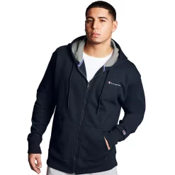 Men's Champion® Powerblend Fleece Full-Zip Hoodie 10 Men's Champion® Powerblend Fleece Full-Zip Hoodie -Outdoor Clothing Sales 5205444 Navy