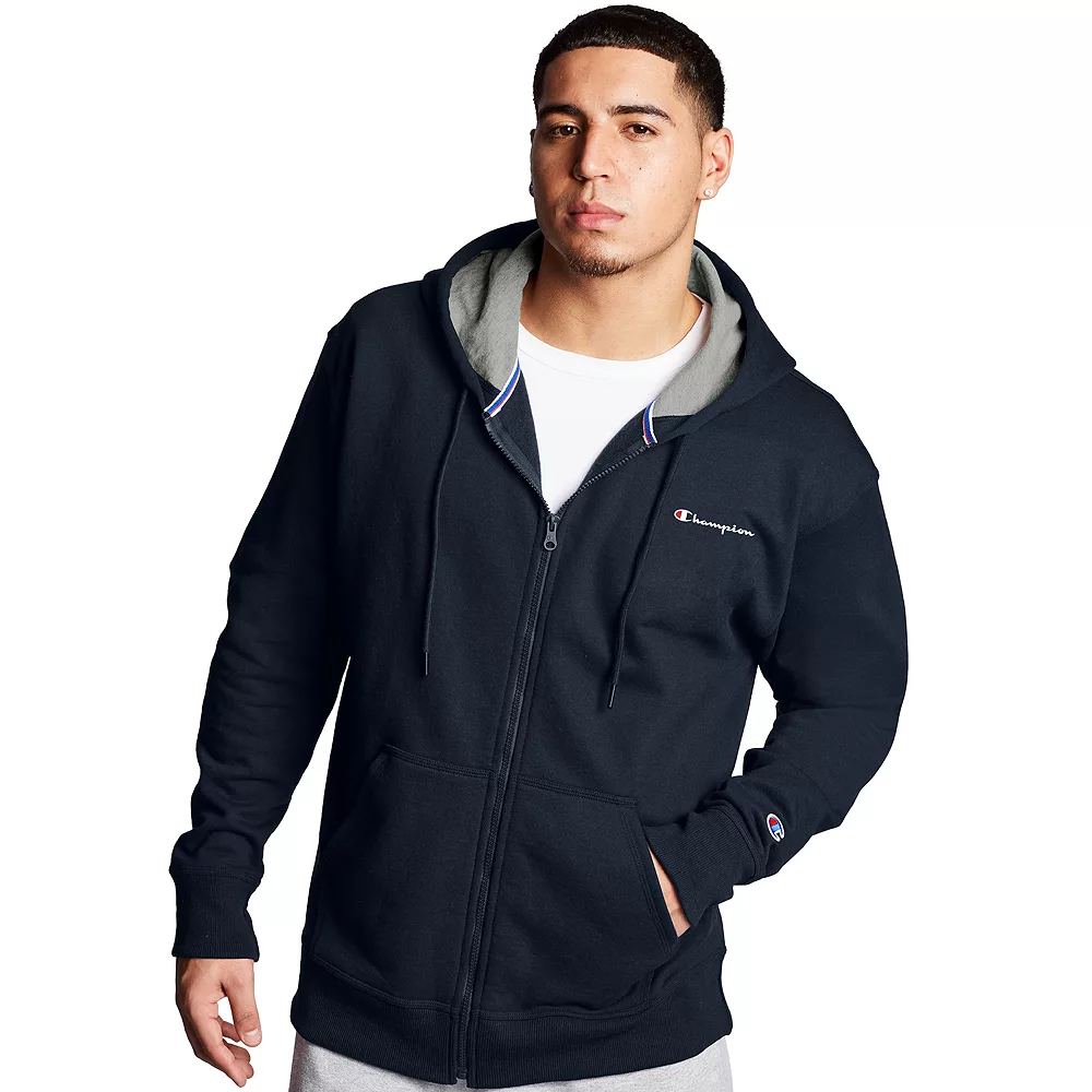 Men's Champion® Powerblend Fleece Full-Zip Hoodie 6 Men's Champion® Powerblend Fleece Full-Zip Hoodie - Image 4
