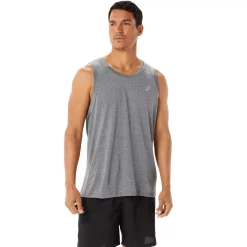 Men's ASICS Ready-Set Lyte Tank Top -Outdoor Clothing Sales 5206589 Dark Gray Heather
