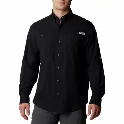 Men's Big & Tall Columbia Tamiami II Shirt -Outdoor Clothing Sales 5209746 Black