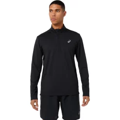 Men's ASICS Ready-Set Pullover -Outdoor Clothing Sales 5211320 Performance Black