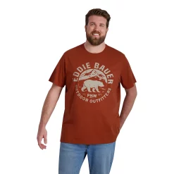 Men's Big & Tall Eddie Bauer Graphic Tee -Outdoor Clothing Sales 5211823 Paprika