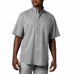 Men's Columbia Tamiami Button-Down Shirt -Outdoor Clothing Sales 5215607 Cool Gray
