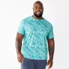 Big & Tall Tek Gear® Printed Jacquard Tee 2 Big & Tall Tek Gear® Printed Jacquard Tee -Outdoor Clothing Sales 5224239 Moroccan Teal