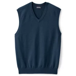 Men's Lands' End Fine-Gauge Supima Cotton Sweater Vest