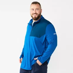 Big & Tall Tek Gear® Mixed Media Pullover -Outdoor Clothing Sales 5236923 Deep Sea Blues