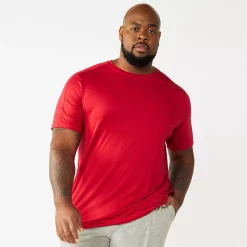 Big & Tall Tek Gear® Core Tee -Outdoor Clothing Sales 5237684 Cherry Berry Ruby