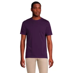 Big & Tall Lands' End Classic-Fit Supima Tee -Outdoor Clothing Sales 5243380 Blackberry