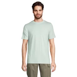 Big & Tall Lands' End Classic-Fit Supima Tee -Outdoor Clothing Sales 5243380 Soft Sea Green