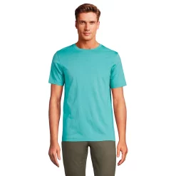 Big & Tall Lands' End Classic-Fit Supima Tee -Outdoor Clothing Sales 5243380 Teal Shadow