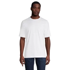 Big & Tall Lands' End Classic-Fit Supima Tee -Outdoor Clothing Sales 5243380 White
