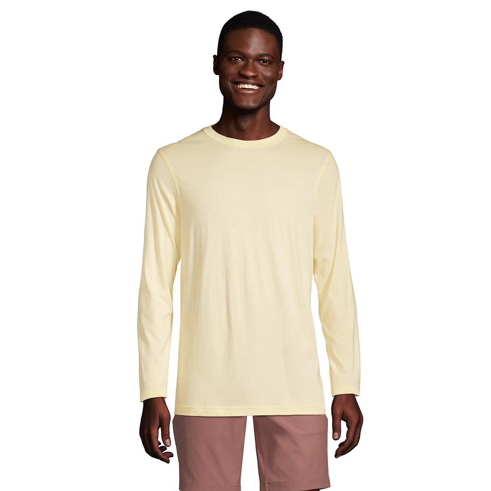 Big & Tall Lands' End Classic-Fit Supima Tee 10 Big & Tall Lands' End Classic-Fit Supima Tee - Image 8