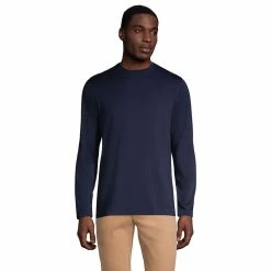 Big & Tall Lands' End Classic-Fit Supima Tee 15 Big & Tall Lands' End Classic-Fit Supima Tee -Outdoor Clothing Sales 5247867 Radiant Navy