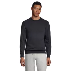 Big & Tall Lands' End Serious Sweats Crewneck Sweatshirt -Outdoor Clothing Sales 5247868 Black