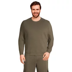 Big & Tall Lands' End Serious Sweats Crewneck Sweatshirt -Outdoor Clothing Sales 5247868 Forest Moss