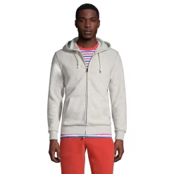 Big & Tall Lands' End Serious Sweats Full-Zip Hoodie -Outdoor Clothing Sales 5247869 Gray Heather