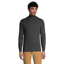 Big & Tall Lands' End Super Soft Supima Mock Turtleneck 10 Big & Tall Lands' End Super Soft Supima Mock Turtleneck -Outdoor Clothing Sales 5247871 Dk Charcoal Heather