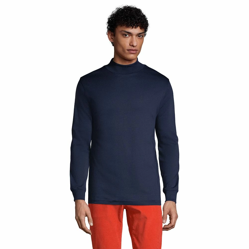Big & Tall Lands' End Super Soft Supima Mock Turtleneck 3 Big & Tall Lands' End Super Soft Supima Mock Turtleneck